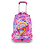 TROLLEY seven SJ GANG scuola JOYFUL PINS girl JACK 8WD NEW zaino 3 in 1 CON 8 RUOTE
