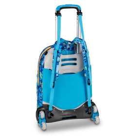 TROLLEY seven SJ GANG scuola JOYFUL PINS boy JACK 8WD NEW zaino 3 in 1 CON 8 RUOTE