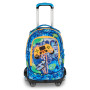 TROLLEY seven SJ GANG scuola JOYFUL PINS boy JACK 8WD NEW zaino 3 in 1 CON 8 RUOTE