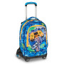 TROLLEY seven SJ GANG scuola JOYFUL PINS boy JACK 8WD NEW zaino 3 in 1 CON 8 RUOTE