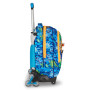 TROLLEY seven SJ GANG scuola JOYFUL PINS boy JACK 8WD NEW zaino 3 in 1 CON 8 RUOTE