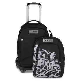 TROLLEY seven JACK NEW 8WD scuola DETACH boy PLUMPY LINE zaino 3 in 1 CON 8 RUOTE