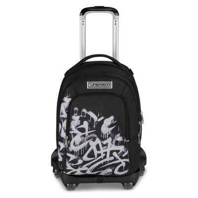 TROLLEY seven JACK NEW 8WD scuola DETACH boy PLUMPY LINE zaino 3 in 1 CON 8 RUOTE