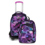 TROLLEY seven JACK NEW 8WD scuola DETACH girl PINK FUSION zaino 3 in 1 CON 8 RUOTE