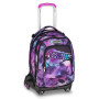 TROLLEY seven JACK NEW 8WD scuola DETACH girl PINK FUSION zaino 3 in 1 CON 8 RUOTE