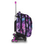 TROLLEY seven JACK NEW 8WD scuola DETACH girl PINK FUSION zaino 3 in 1 CON 8 RUOTE