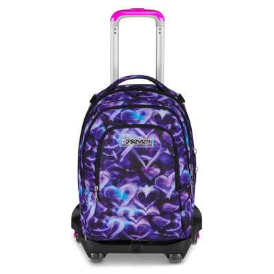 TROLLEY seven JACK NEW 8WD scuola DETACH girl LOVEPASS zaino 3 in 1 CON 8 RUOTE