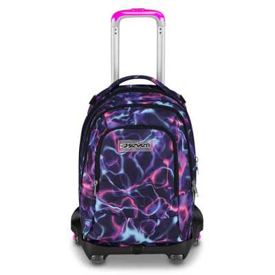 TROLLEY seven JACK NEW 8WD scuola DETACH girl ELECTRICVIBE zaino 3 in 1 CON 8 RUOTE