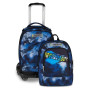 TROLLEY seven JACK NEW 8WD scuola DETACH boy BLU FUSION zaino 3 in 1 CON 8 RUOTE