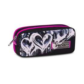 ASTUCCIO scuola BUSTINA DOPPIA seven PLUMPY LINE pencil case GIRL portapenne doppio