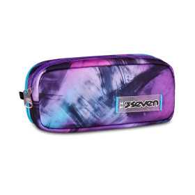 ASTUCCIO scuola BUSTINA DOPPIA seven PINK FUSION pencil case GIRL portapenne doppio