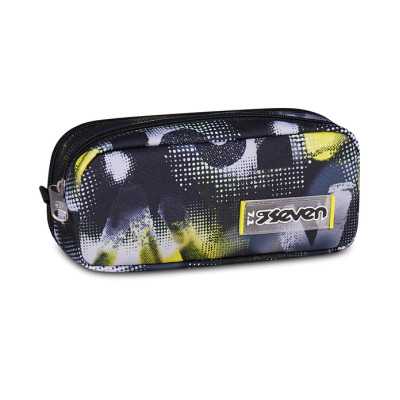 ASTUCCIO scuola BUSTINA DOPPIA seven GOLDEN PAINT pencil case BOY portapenne doppio
