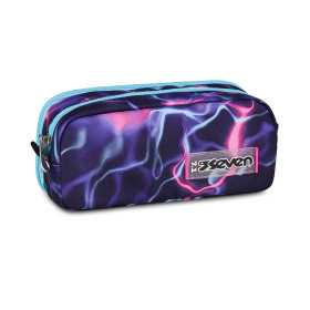 ASTUCCIO scuola BUSTINA DOPPIA seven ELECTRICVIBE pencil case GIRL portapenne doppio