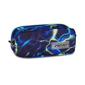 ASTUCCIO scuola BUSTINA DOPPIA seven ELECTRICVIBE pencil case BOY portapenne doppio