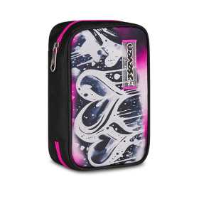 ASTUCCIO attrezzato SPEED CASE con zip PLUMPY LINE seven SCUOLA completo di materiale GIRL
