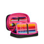 ASTUCCIO attrezzato SPEED CASE con zip PLUMPY LINE seven SCUOLA completo di materiale GIRL
