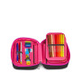 ASTUCCIO attrezzato SPEED CASE con zip PLUMPY LINE seven SCUOLA completo di materiale GIRL