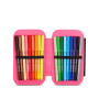ASTUCCIO attrezzato SPEED CASE con zip PLUMPY LINE seven SCUOLA completo di materiale GIRL