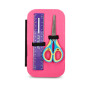 ASTUCCIO attrezzato SPEED CASE con zip PLUMPY LINE seven SCUOLA completo di materiale GIRL