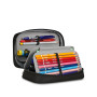 ASTUCCIO attrezzato SPEED CASE con zip PLUMPY LINE seven SCUOLA completo di materiale BOY