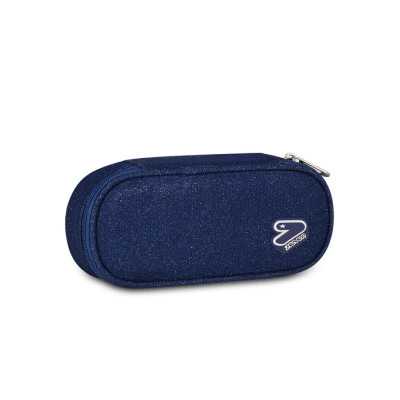 ASTUCCIO ROUND PLUS portapenne ovale SHINY TECH organizzato OVAL seven BLU