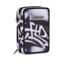 ASTUCCIO triplo scomparto PLUMPY LINE BOY con 3 zip SEVEN completo di materiale SCUOLA