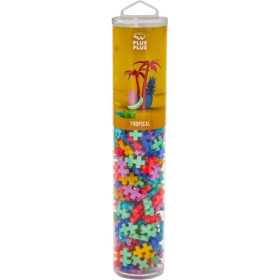 TUBO plusplus MINI da 240 pezzi TROPICAL costruzioni PLUS PLUS età 5+