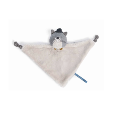 DOUDOU GATTO FERDINANDO peluche LES MOUSTACHES pupazzo MOULIN ROTY età 0 mesi +