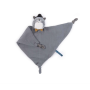 DOUDOU GATTO GRIGIO peluche LES MOUSTACHES pupazzo in mussola MOULIN ROTY età 0 mesi +