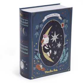 LIBRO DELLA BUONANOTTE peluche topolino APRES LA PLUIE pupazzo MOULIN ROTY età 2+