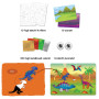 FOIL FUN kit artistico DINOSAURI creativamente STACCA E PREMI età 4+