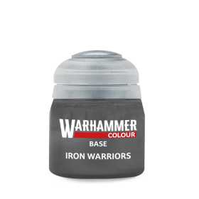 IRON WARRIORS colore BASE Warhammer 12ML acrilico ARGENTO opaco