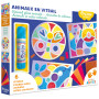 VETROFANIE kit artistico ANIMALI IN VETRO colorato AUZOU età 3+