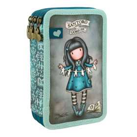 ASTUCCIO 3 ZIP attrezzato I FOUND MY FAMILY IN A BOOK santoro GORJUSS con materiale 607GJ37