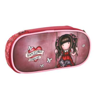 ASTUCCIO OVALE con zip RUBY santoro GORJUSS around 384GJ39 pencil case
