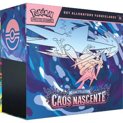 CAOS NASCENTE box POKEMON TCG megaevoluzione ALLENATORE FUORICLASSE gioco di carte collezionabili IN ITALIANO età 6+