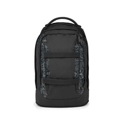 ZAINO scuola SATCH PACK ergonomico STREET INK materiale riciclato NERO