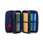 ASTUCCIO MAXI scuola 3 ZIP triplo scomparto ERGOBAG in materiale riciclato UNBEARWATER