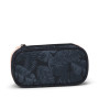 ASTUCCIO RIGIDO satch MIDNIGHT JUNGLE pencil case ATTREZZATO con squadra in omaggio BLU SCURO oval