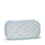 ASTUCCIO RIGIDO satch SUMMER ERA pencil case ATTREZZATO con squadra in omaggio AZZURRO oval