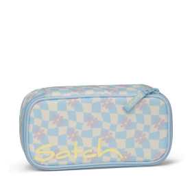 ASTUCCIO RIGIDO satch SUMMER ERA pencil case ATTREZZATO con squadra in omaggio AZZURRO oval