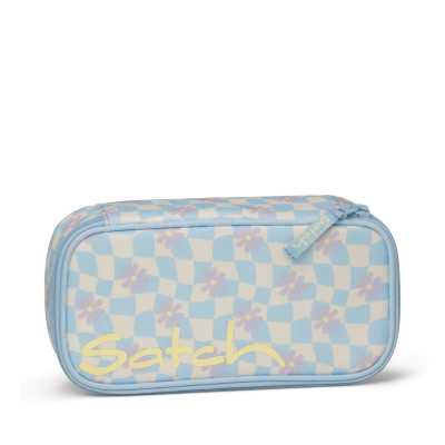 ASTUCCIO RIGIDO satch SUMMER ERA pencil case ATTREZZATO con squadra in omaggio AZZURRO oval