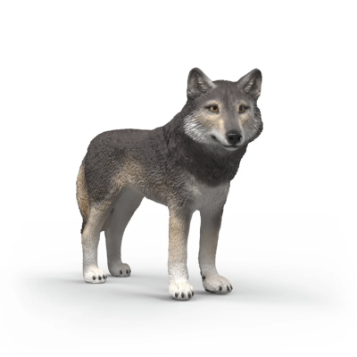 LUPO AMERICANO wolf ANIMALI in resina WILD LIFE schleich 14991 età 3+