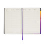 AGENDA DEL DOCENTE 2026 2027 giallo e viola SUNSET VIBES settimanale LEGAMI da 13 mesi