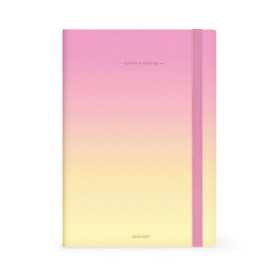 AGENDA DEL DOCENTE 2026 2027 giallo e rosa SUNRISE LOVER settimanale LEGAMI da 13 mesi