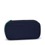 ASTUCCIO RIGIDO satch OCEAN MINT pencil case ATTREZZATO con squadra in omaggio BLU oval
