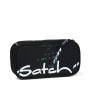 ASTUCCIO RIGIDO satch NINJA MATRIX pencil case ATTREZZATO con squadra in omaggio NERO oval