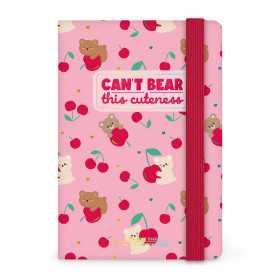 AGENDA 2026 2027 settimanale LEGAMI da 16 mesi SMALL mini TEDDY BEAR CHERRY PINK rosa WEEK