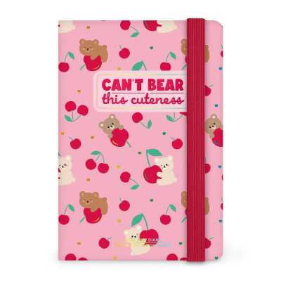 AGENDA 2026 2027 settimanale LEGAMI da 16 mesi SMALL mini TEDDY BEAR CHERRY PINK rosa WEEK