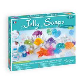 JELLY SOAPS kit cosmetico SAPONI GEL laboratorio creativo SENTOSPHERE età 8+
